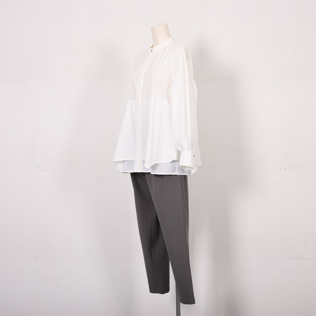 【MARK DOWN】ペプラムフレア　ブラウス　B DONNA　6051104