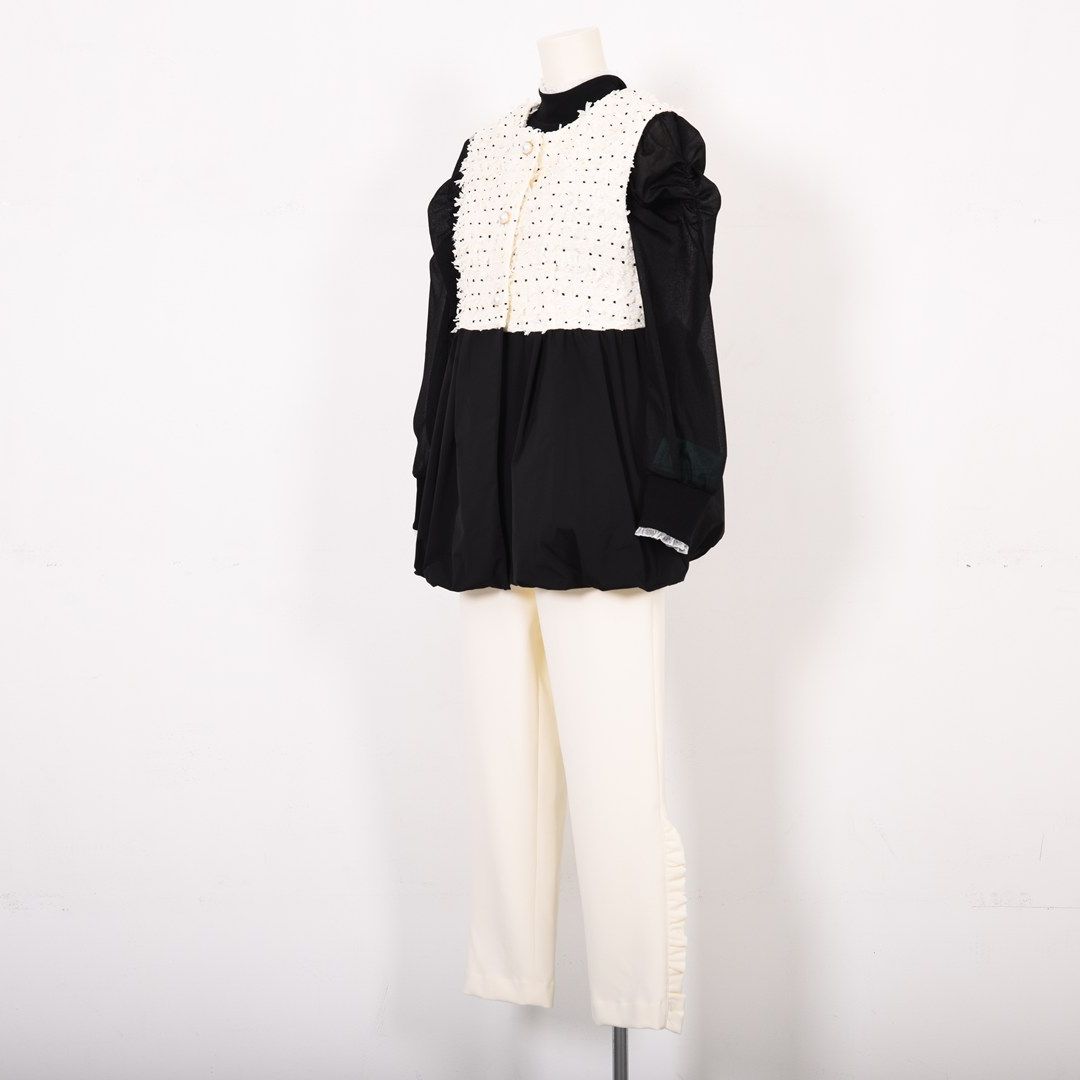 異素材ドッキング　ベスト　Dear Princess mieux　2057100