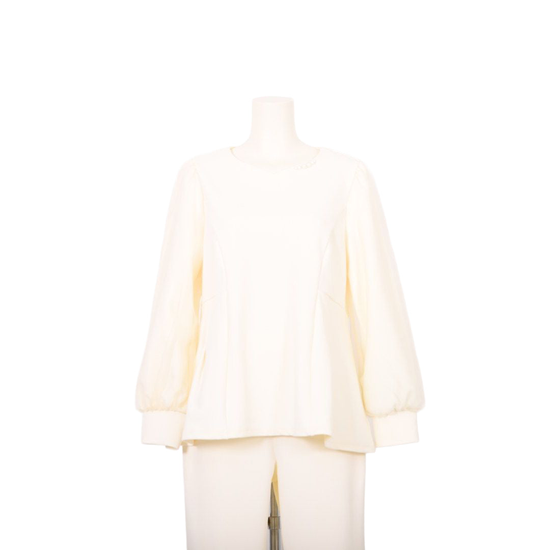 チュールレース袖　パールプルオーバー　Dear Princess　3052306