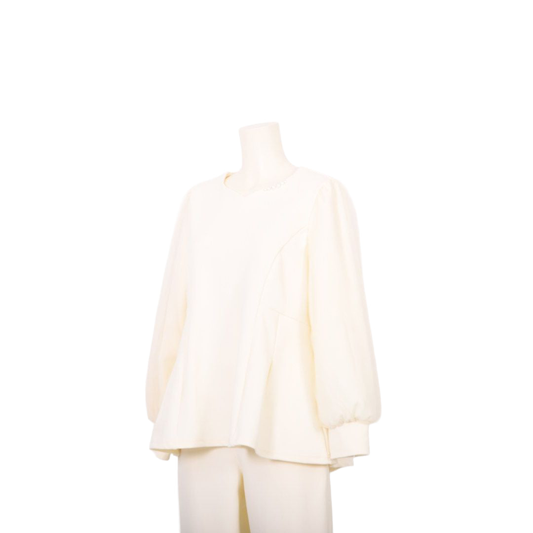 チュールレース袖　パールプルオーバー　Dear Princess　3052306