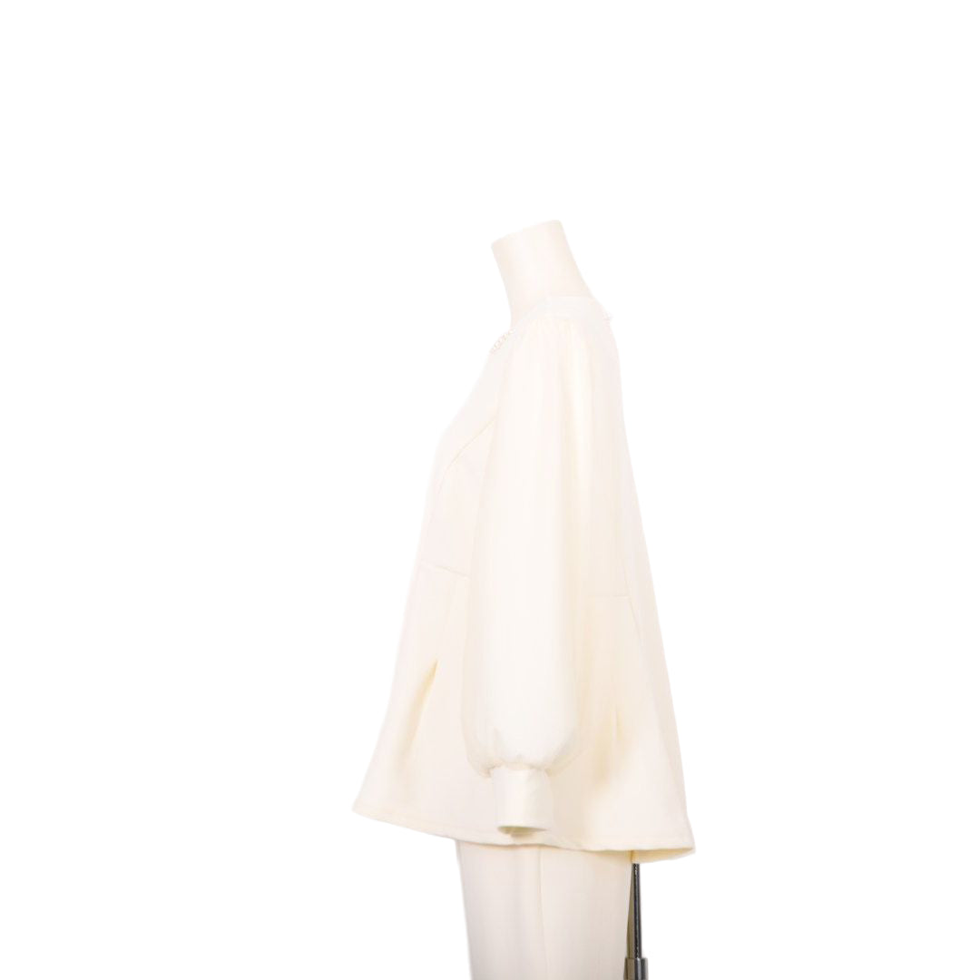 チュールレース袖　パールプルオーバー　Dear Princess　3052306