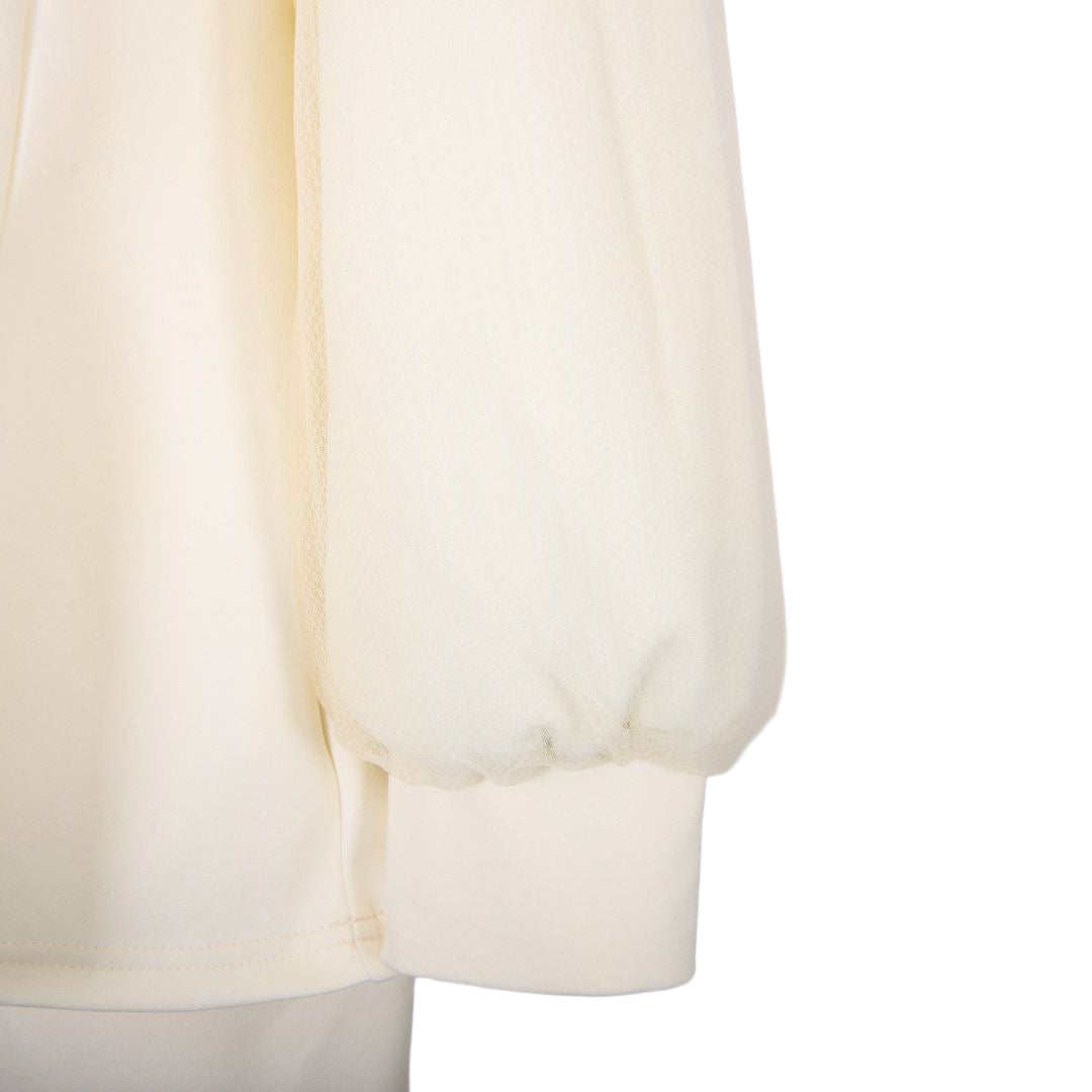 チュールレース袖　パールプルオーバー　Dear Princess　3052306