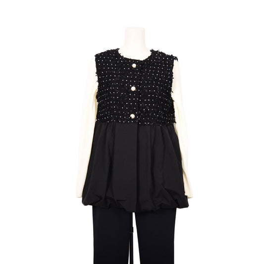 異素材ドッキング　ベスト　Dear Princess mieux　2057100