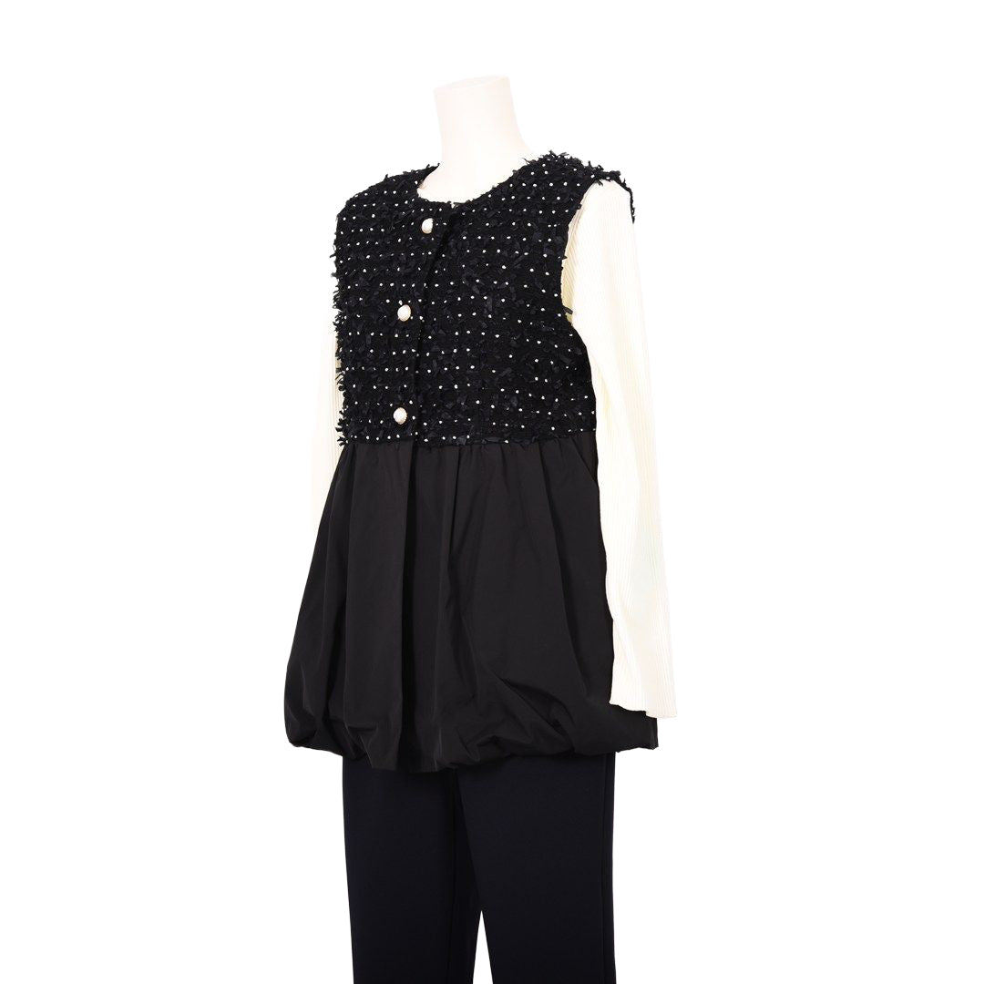 異素材ドッキング　ベスト　Dear Princess mieux　2057100