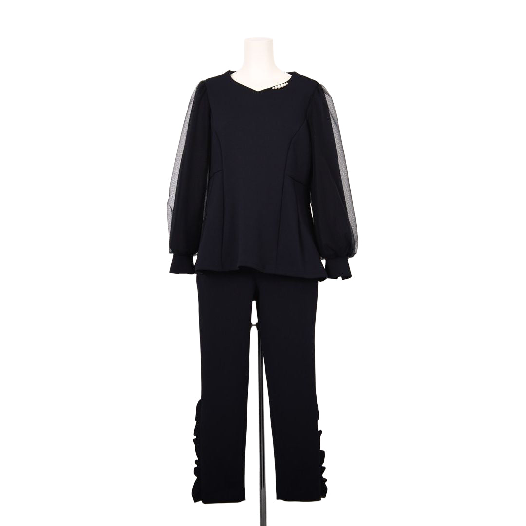 チュールレース袖　パールプルオーバー　Dear Princess　3052306