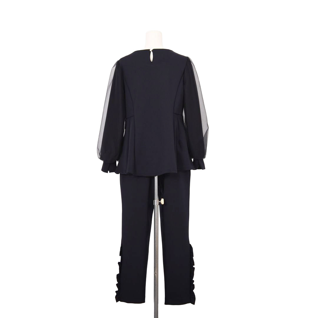 チュールレース袖　パールプルオーバー　Dear Princess　3052306