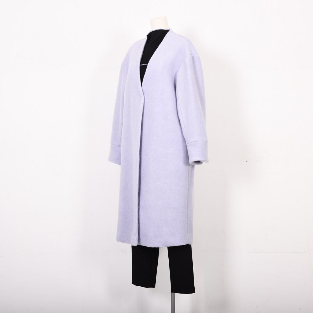Vネック　ノーカラーコート　B DONNA　6058105