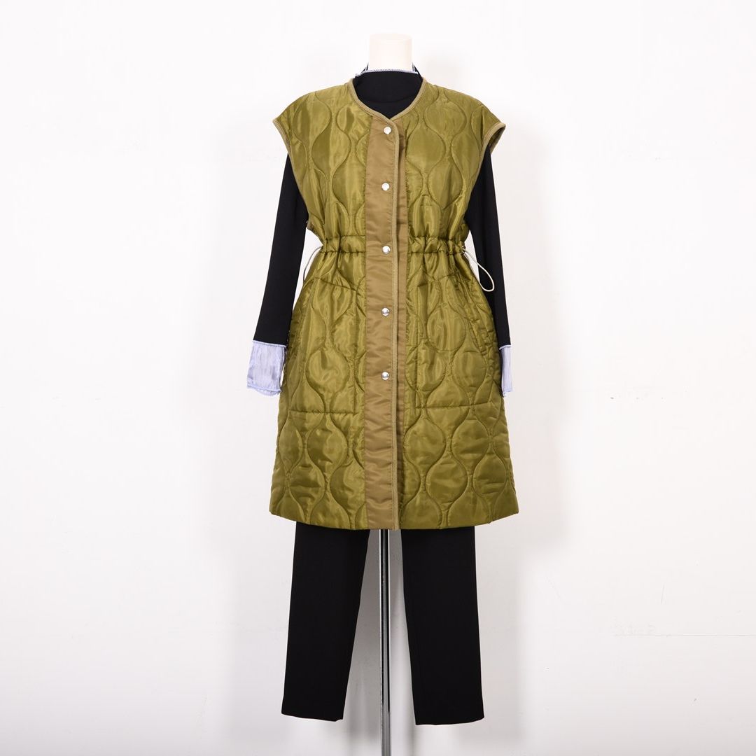 オニオンキルト　ロングベスト　B DONNA　6057111