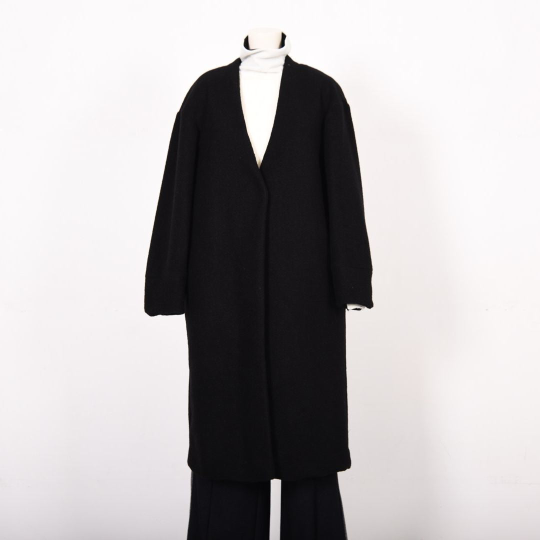 Vネック　ノーカラーコート　B DONNA　6058105