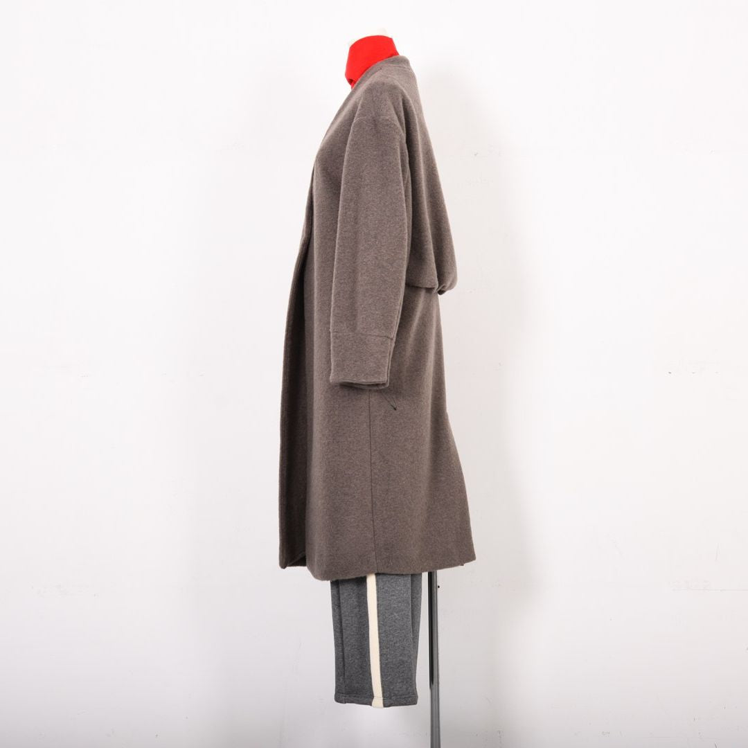 Vネック　ノーカラーコート　B DONNA　6058105