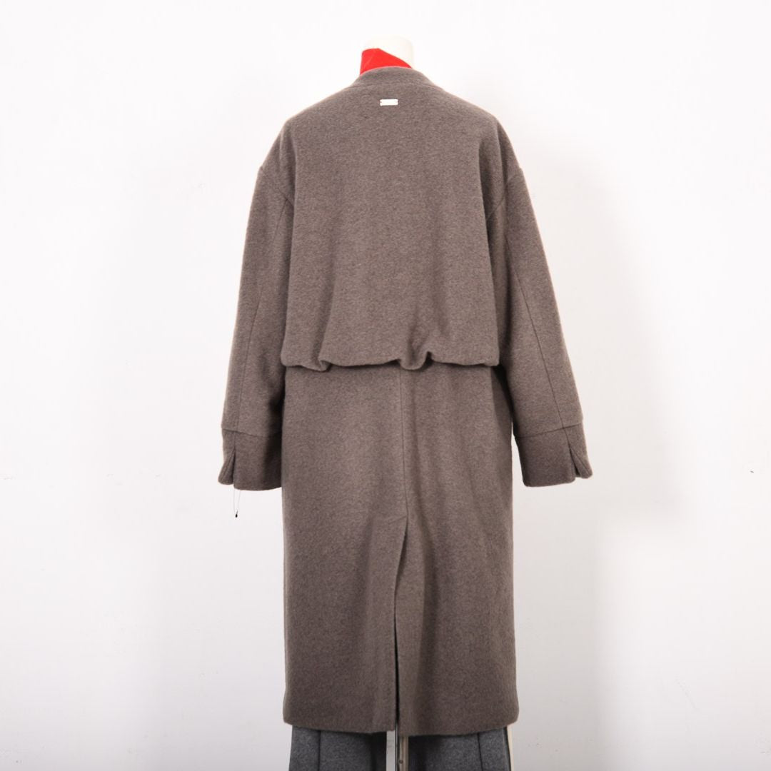 Vネック　ノーカラーコート　B DONNA　6058105