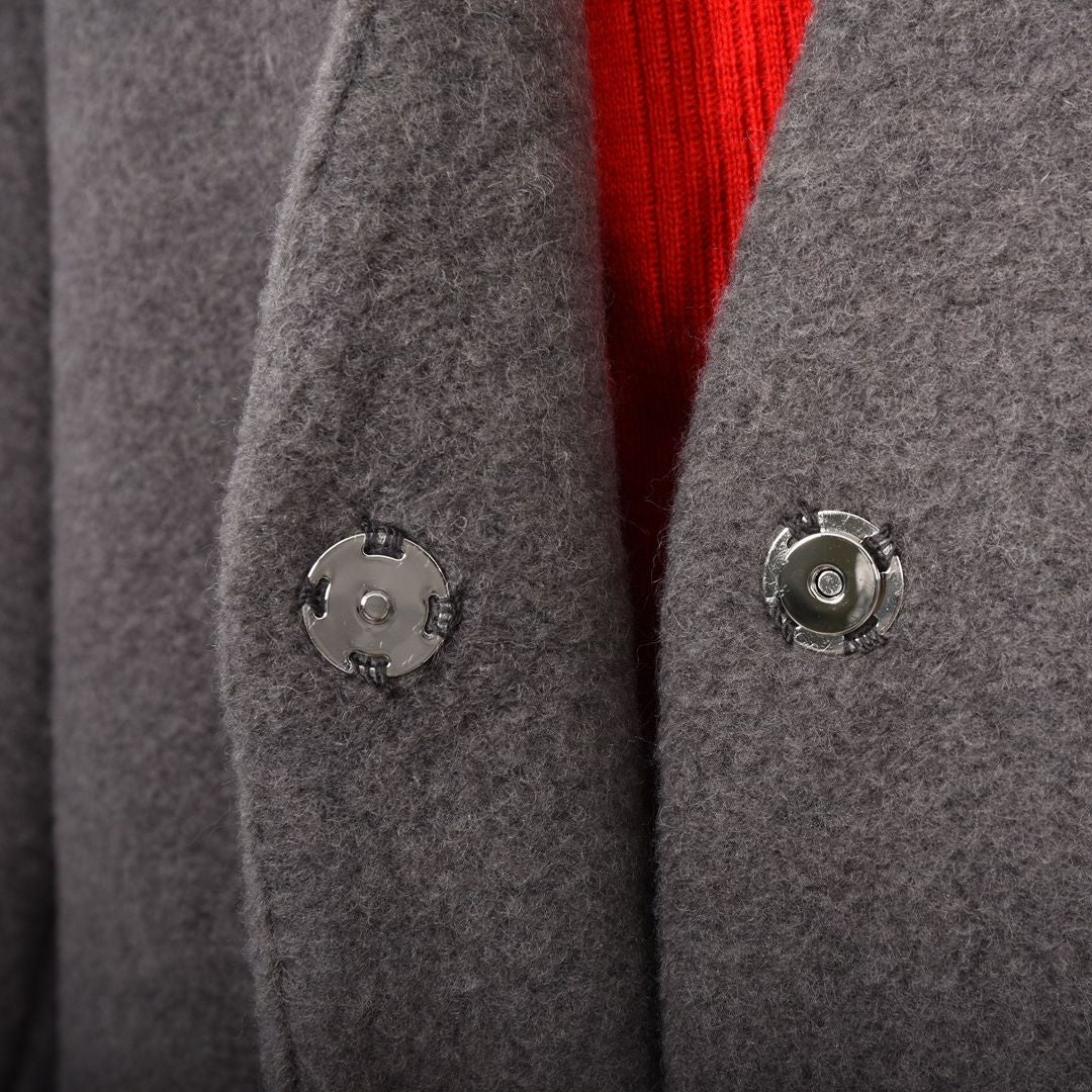 Vネック　ノーカラーコート　B DONNA　6058105