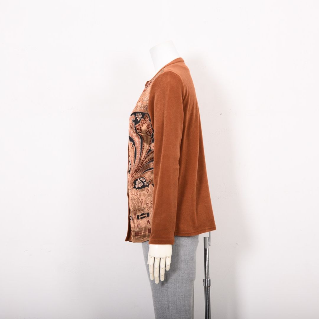 【シルク100%】"G.BINDA"パネルプリント　カーディガン　MIMO MODA　2552071