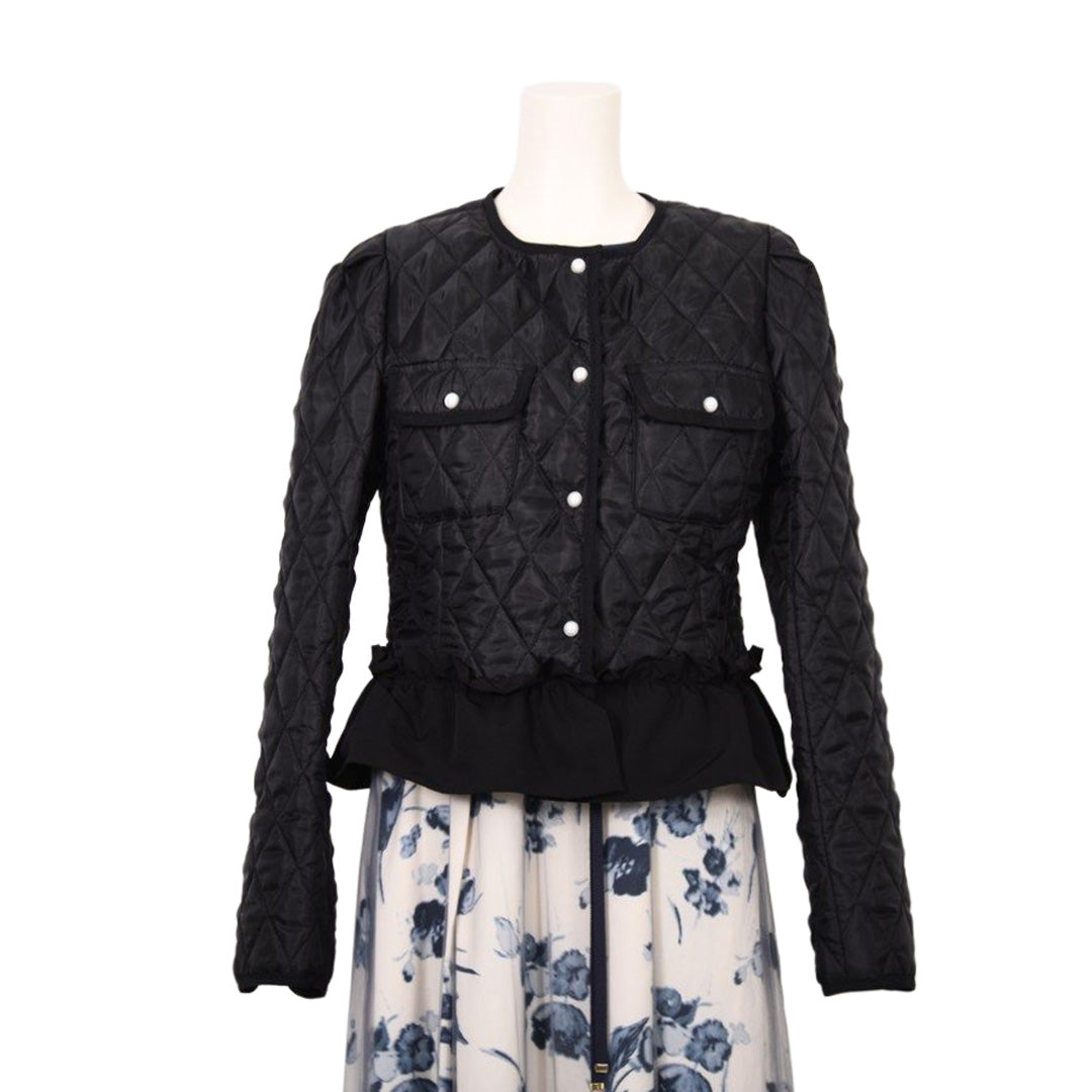 ダイヤ柄キルト　裾フリルジャケット　Dear Princess　3057307