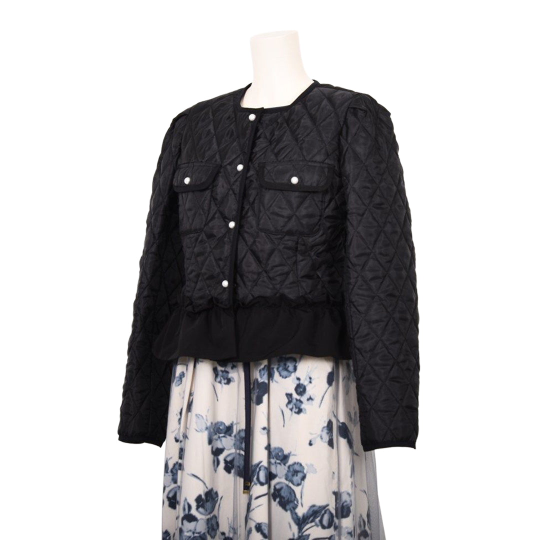 ダイヤ柄キルト　裾フリルジャケット　Dear Princess　3057307