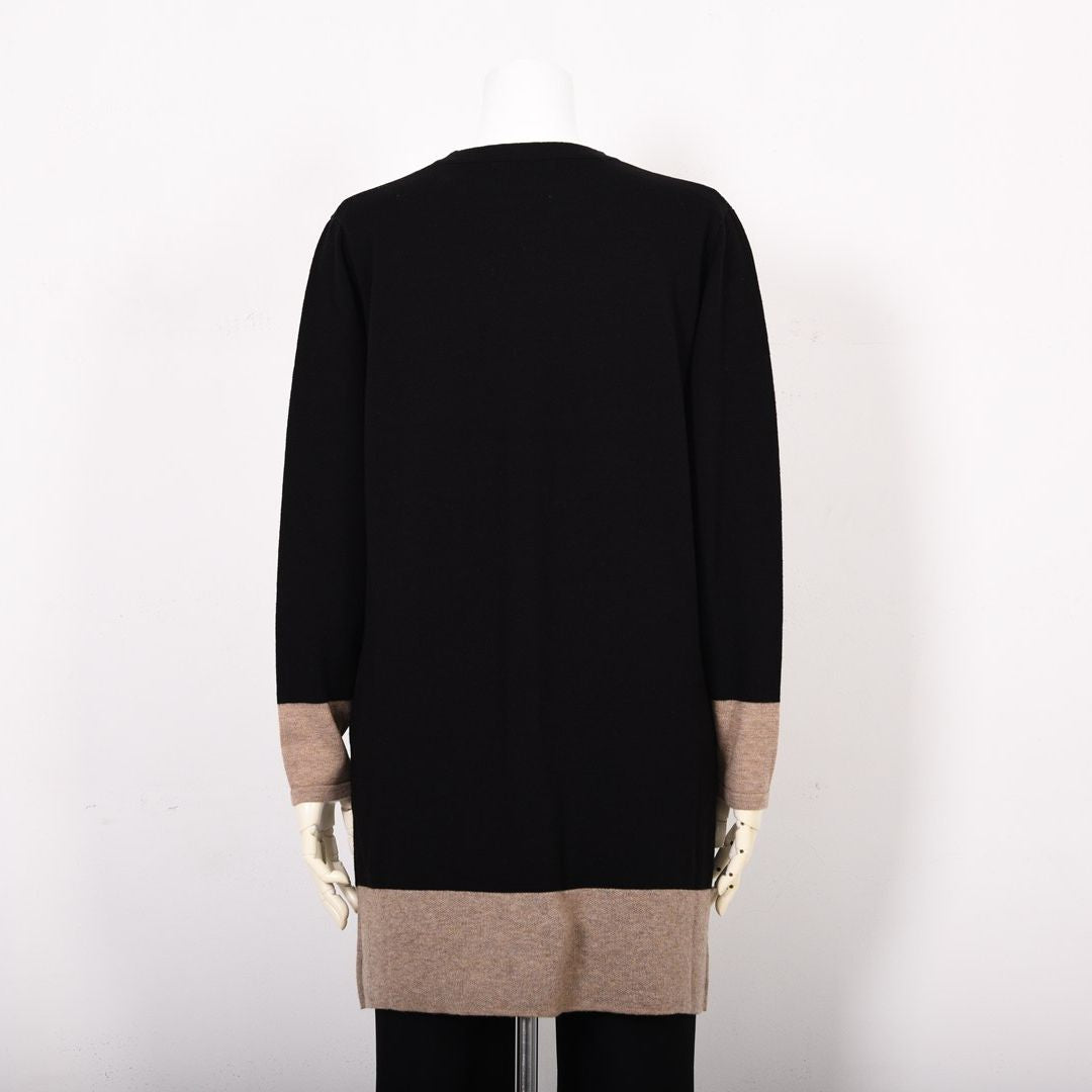 【Lサイズ】アニマル風 幾何学柄　ロングニット　VALENZA　5553701