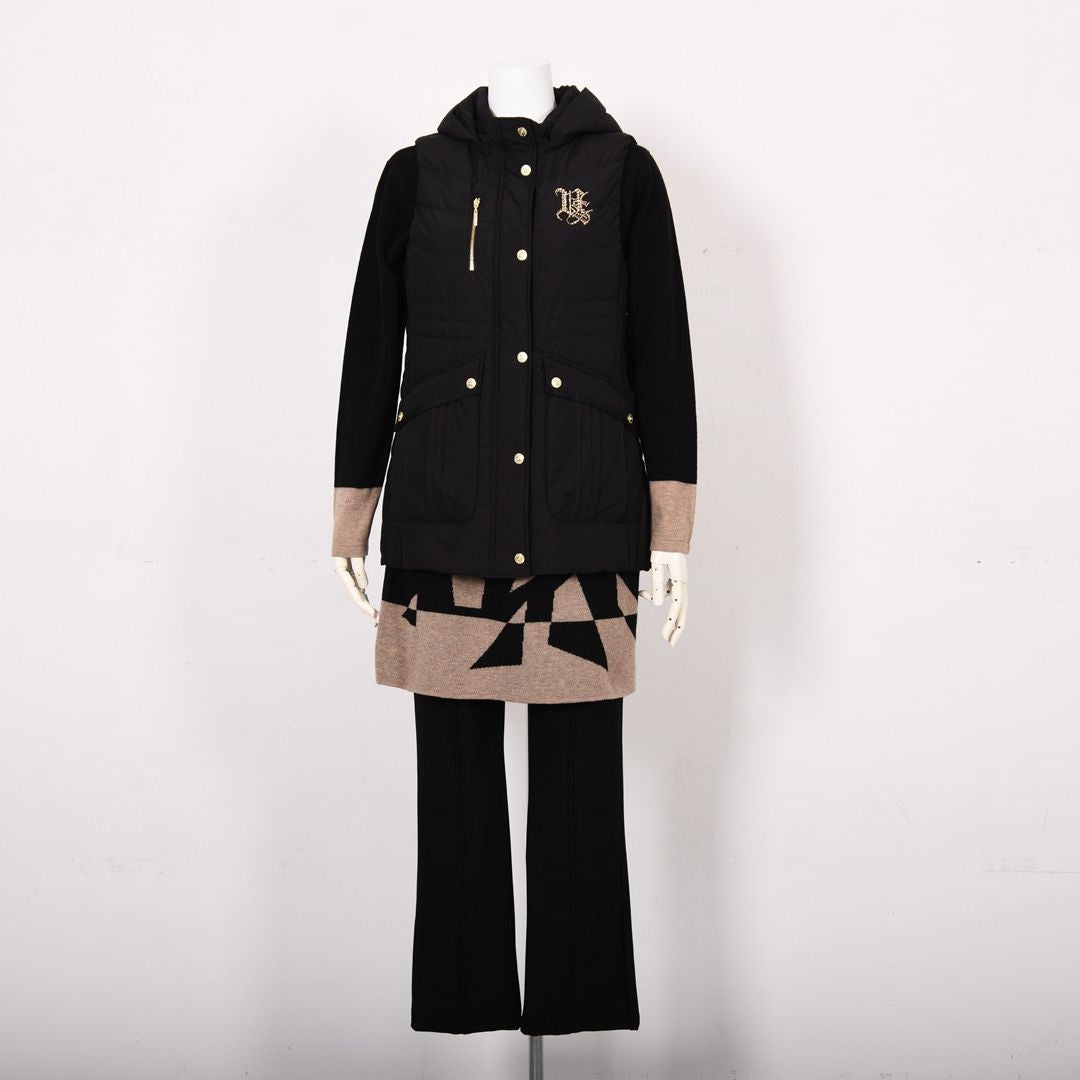 【Lサイズ】フード付きダウンベスト　VALENZA　5557709