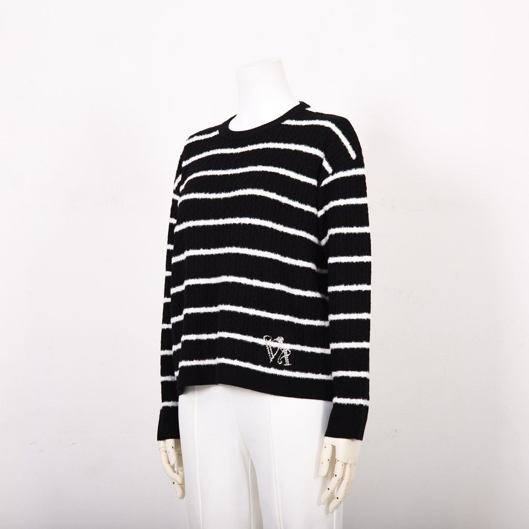 ケーブル編み　ボーダーニット　VALENZA　5153707