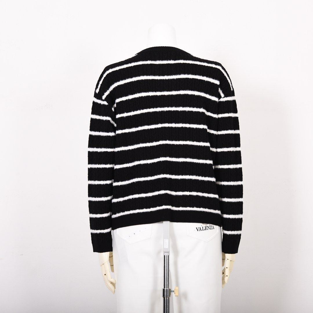 ケーブル編み　ボーダーニット　VALENZA　5153707