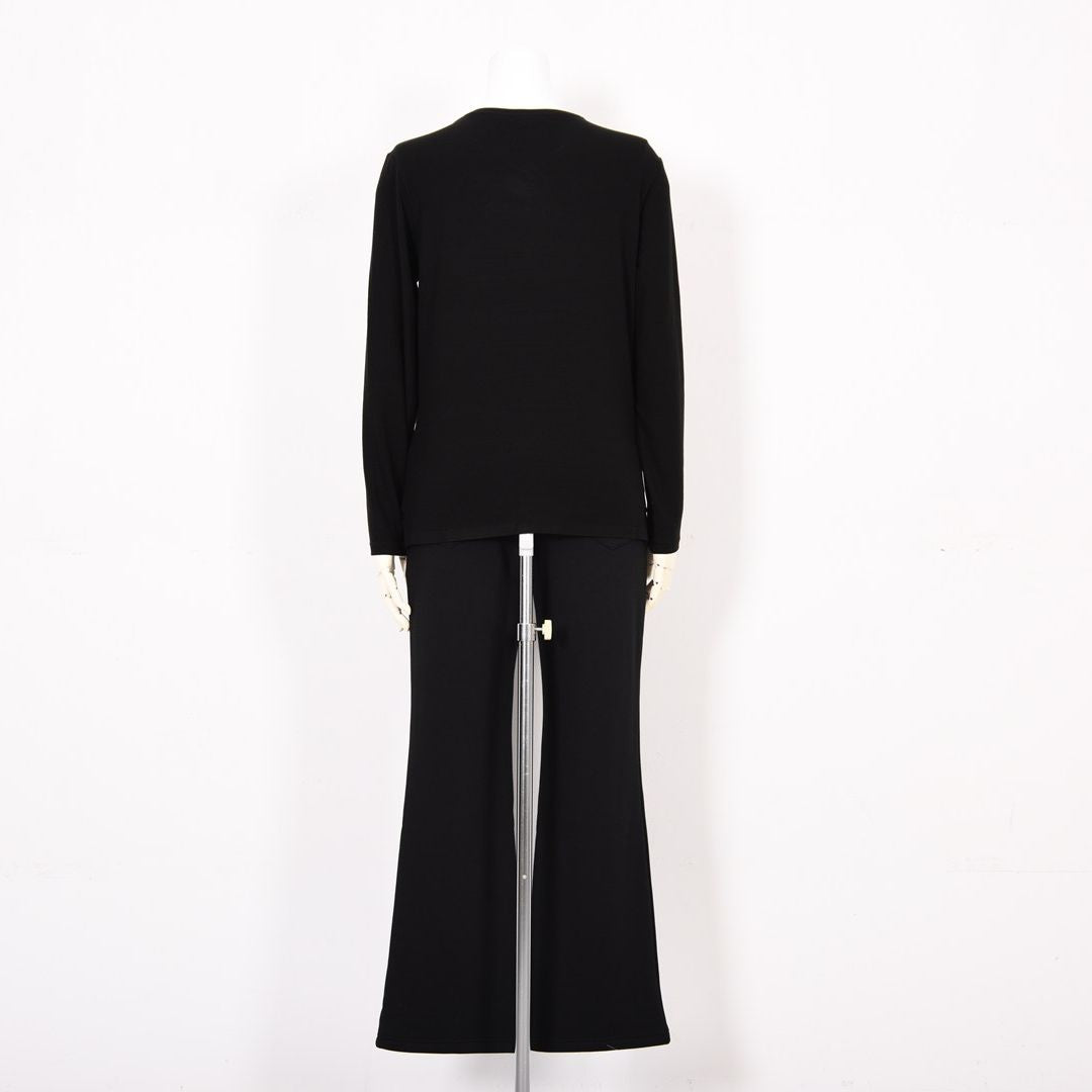 【Lサイズ】【吸湿発熱】サクラウォーム起毛ベア天 幾何学 Vネックカットソー　VALENZA　5552710