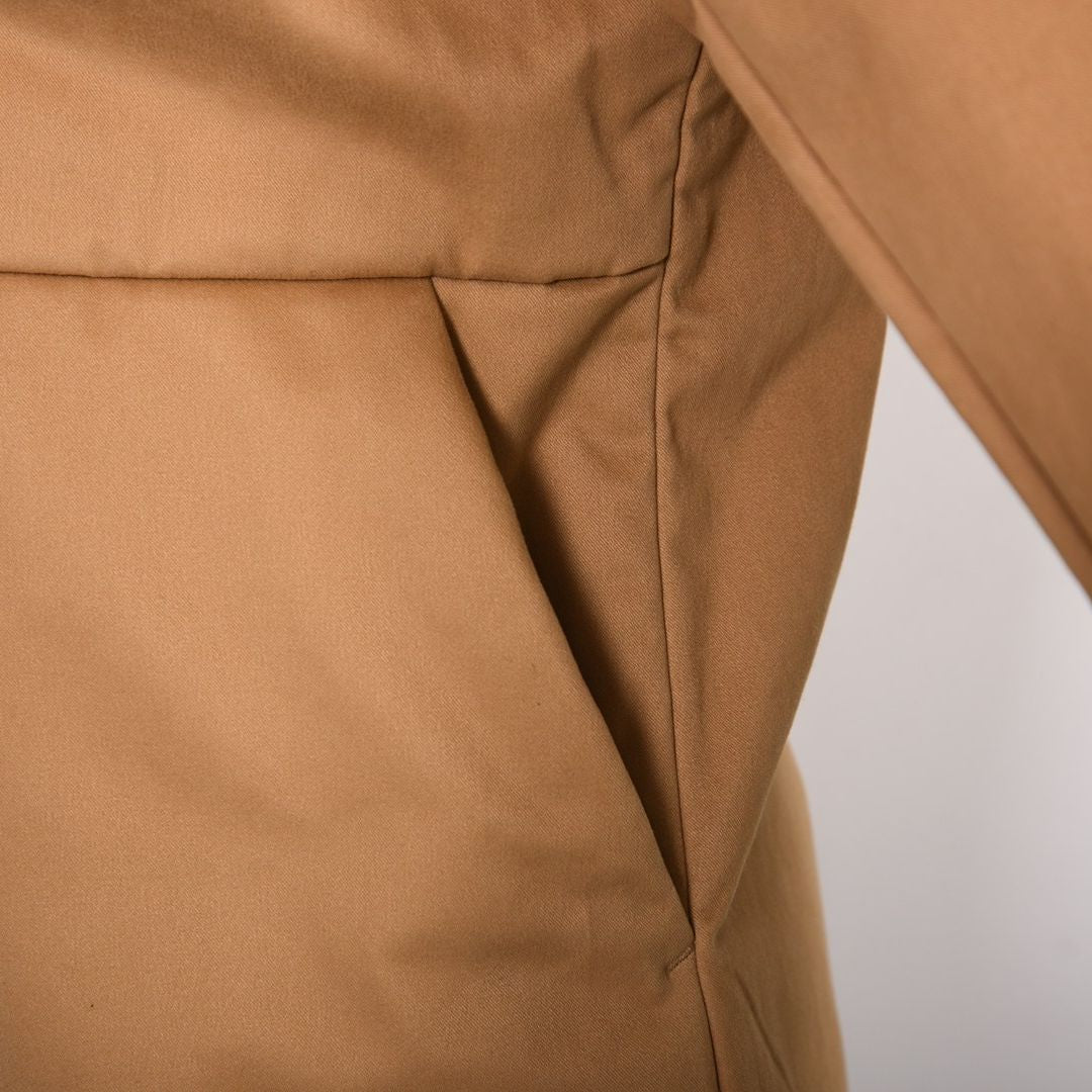 ストレッチギャバ　ノーカラー中綿ジャケット　VALENZA　5157703