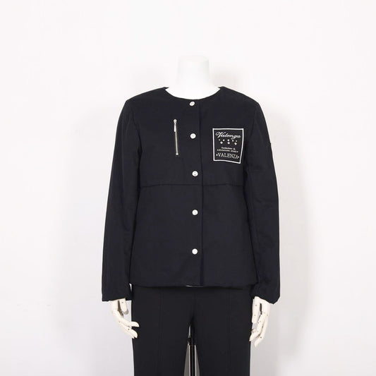 ストレッチギャバ　ノーカラー中綿ジャケット　VALENZA　5157703