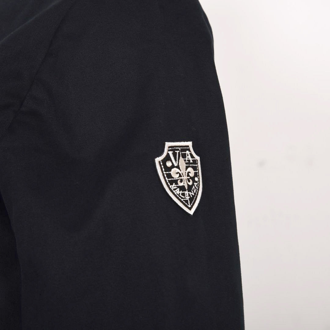 【Lサイズ】ストレッチギャバ　ノーカラー中綿ジャケット　VALENZA　5557703