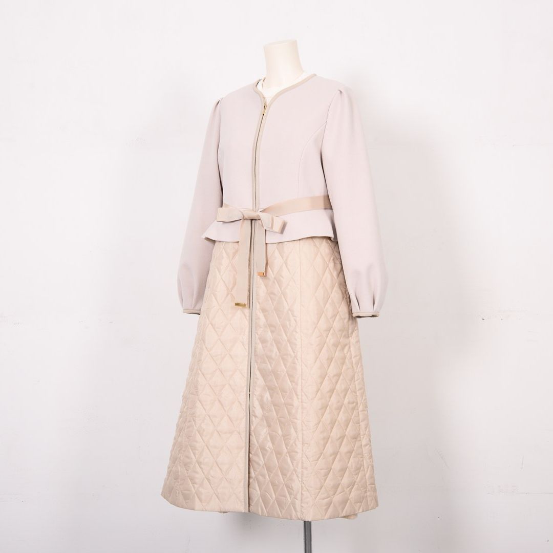 異素材ドッキング　ロングコート　Dear Princess　3058300