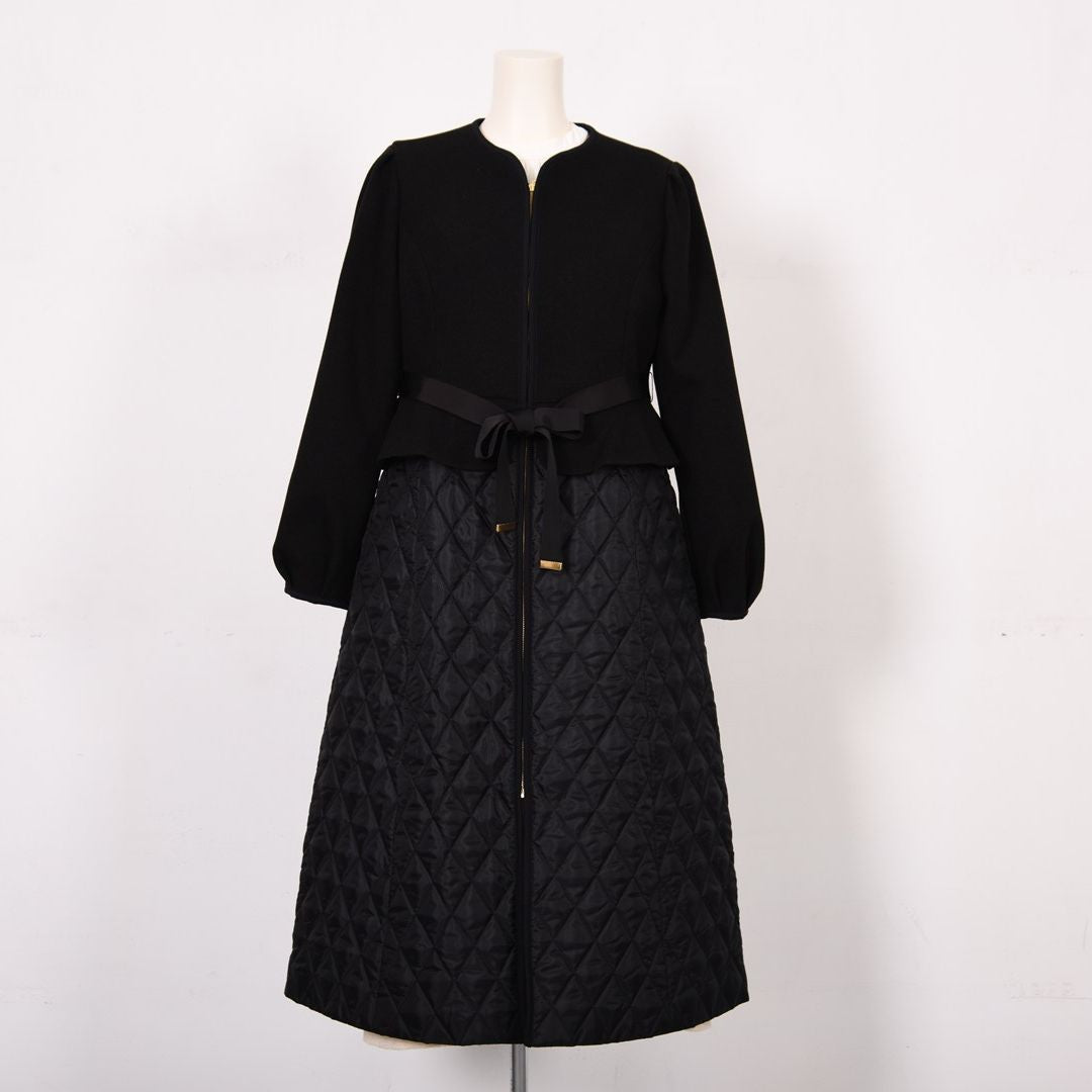 異素材ドッキング　ロングコート　Dear Princess　3058300