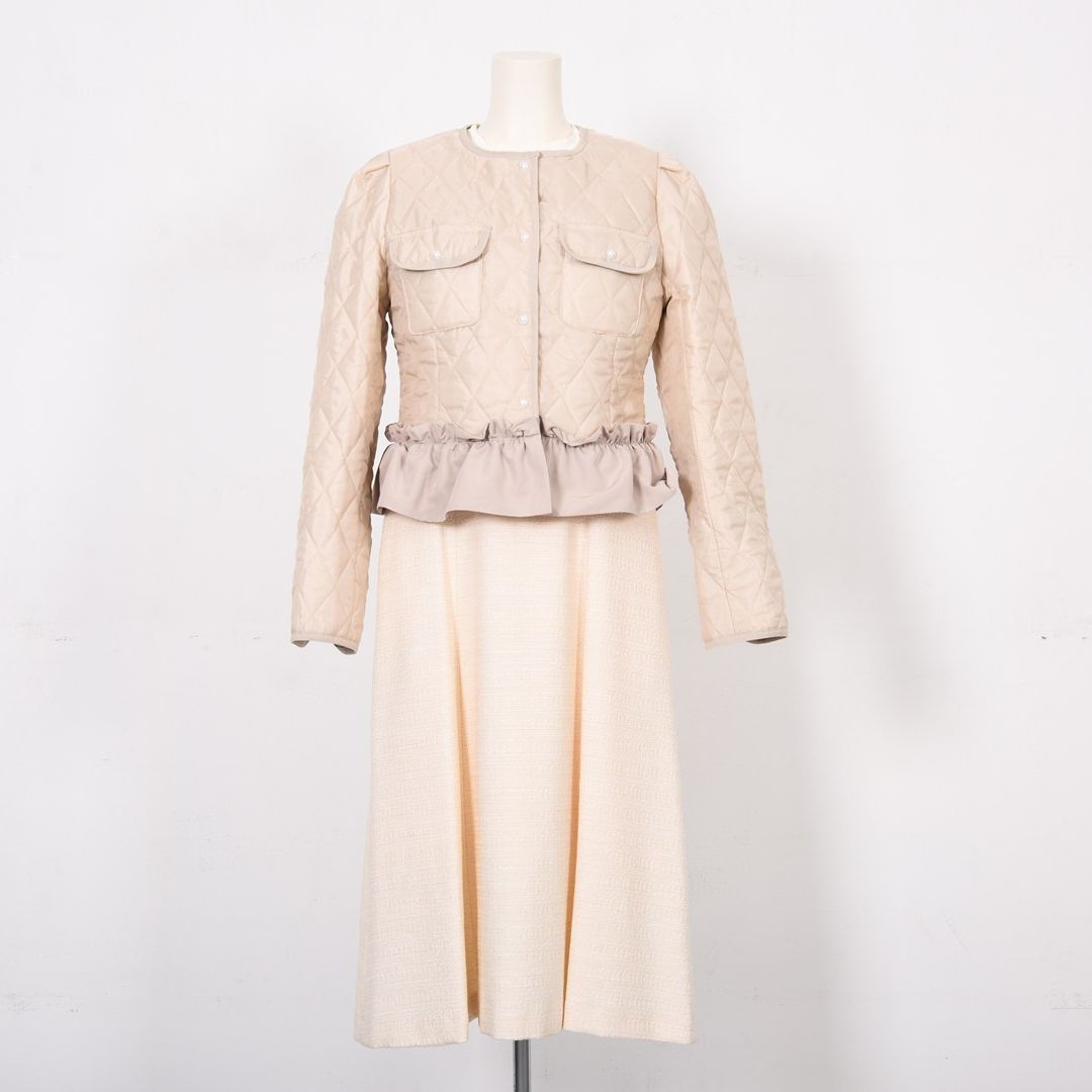 ダイヤ柄キルト　裾フリルジャケット　Dear Princess　3057307