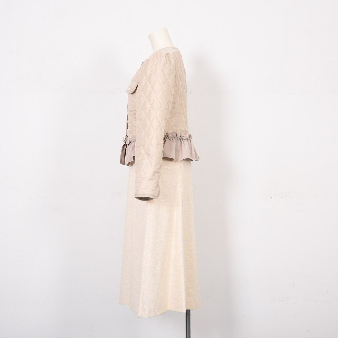 ダイヤ柄キルト　裾フリルジャケット　Dear Princess　3057307