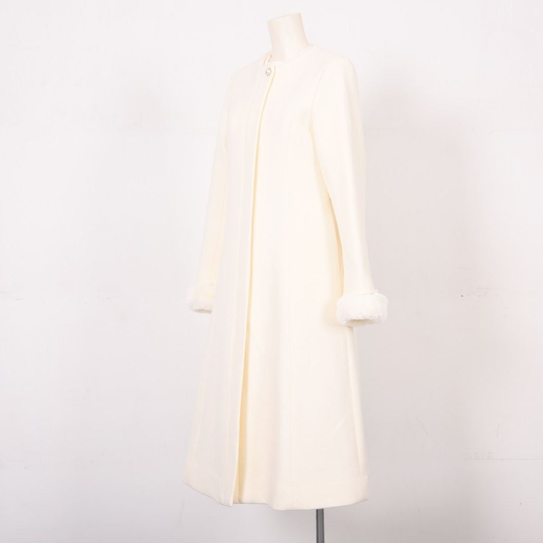 袖ファー　ノーカラーロングコート　Dear Princess　3058301