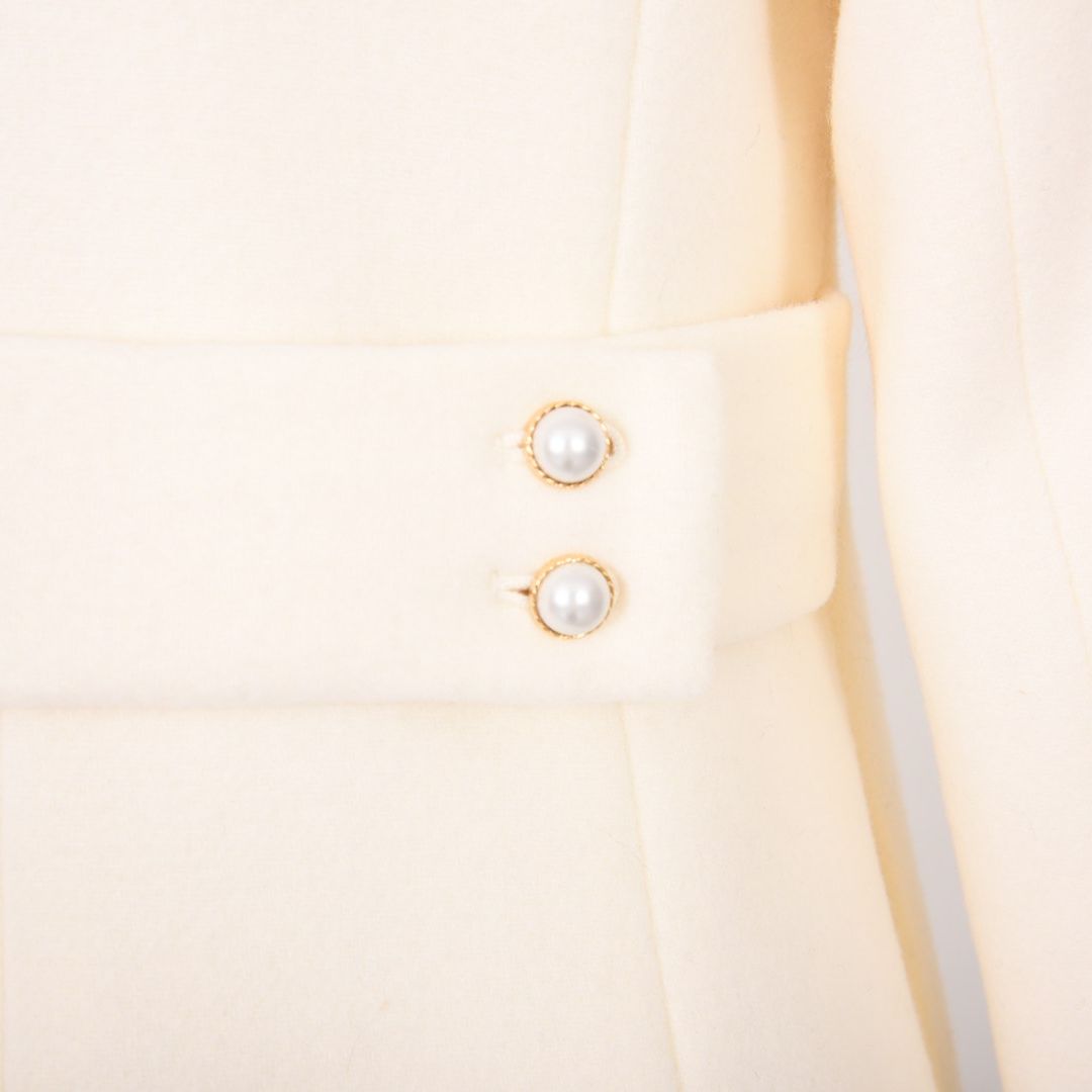 袖ファー　ノーカラーロングコート　Dear Princess　3058301