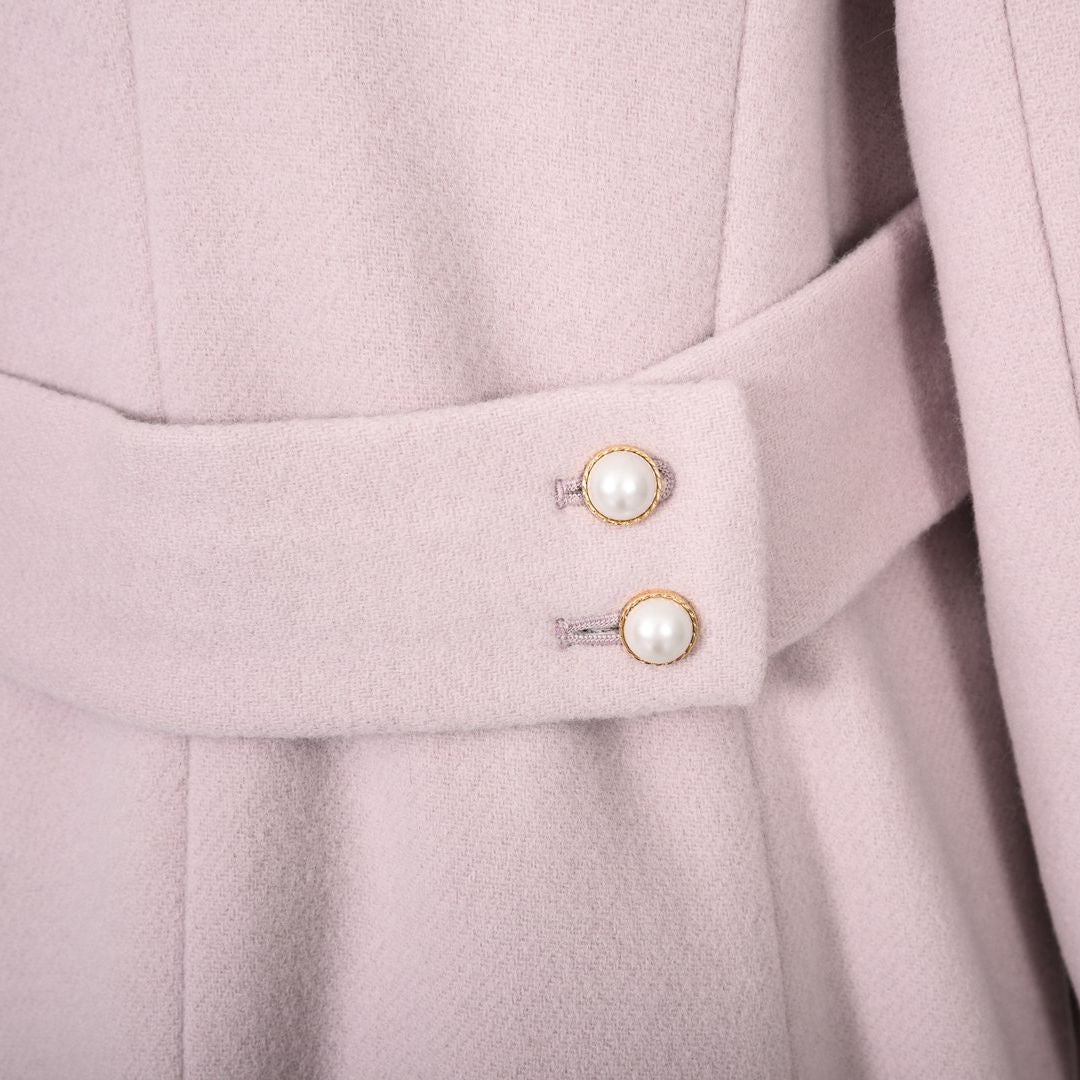 袖ファー　ノーカラーロングコート　Dear Princess　3058301