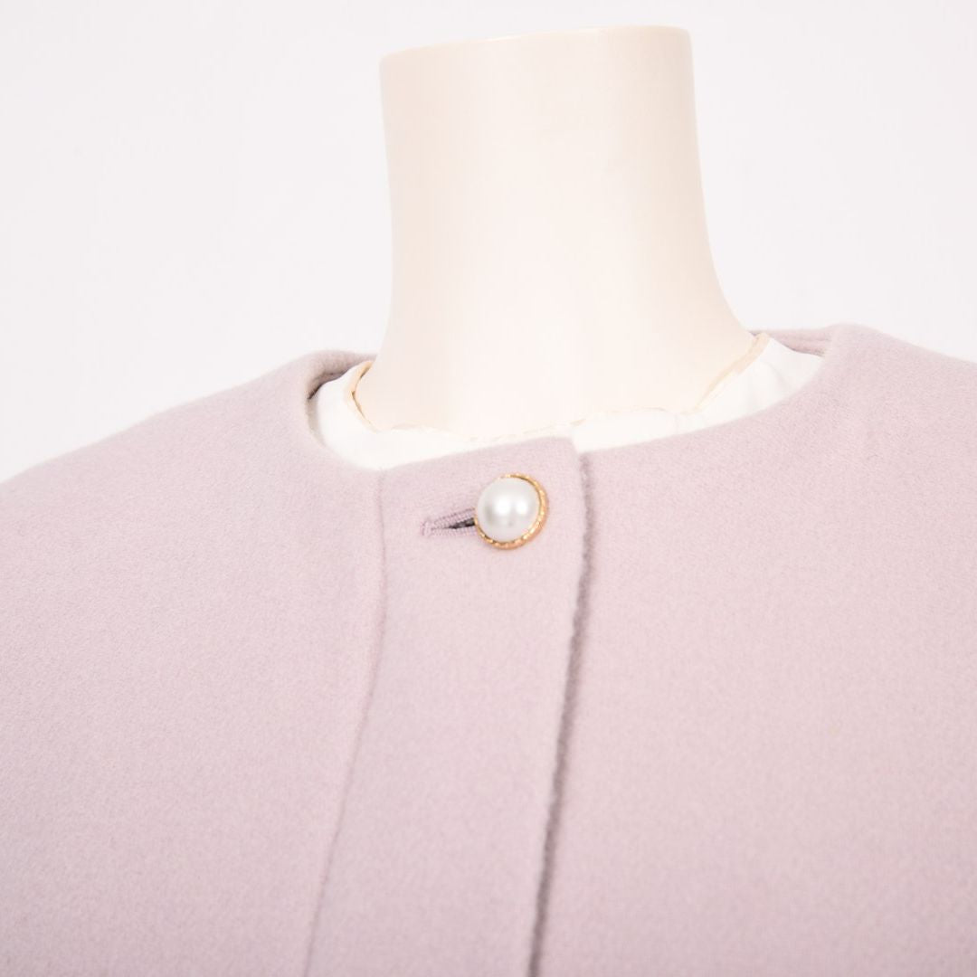 袖ファー　ノーカラーロングコート　Dear Princess　3058301