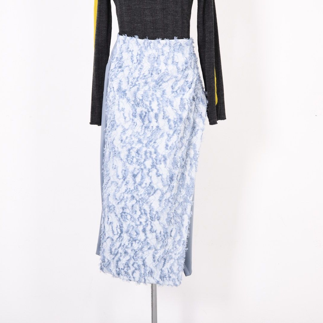 カットジャガード　ラップ風スカート　B DONNA　6055106