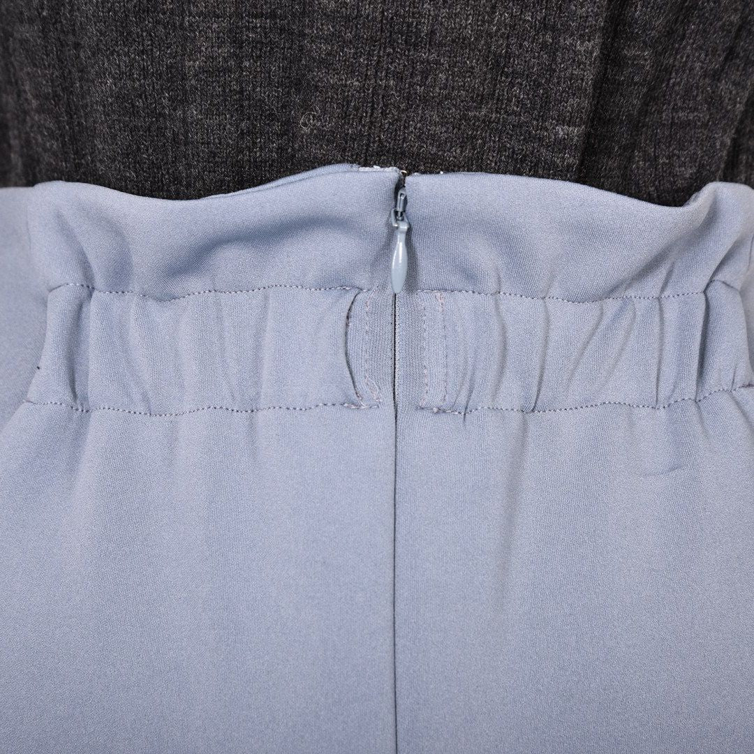 カットジャガード　ラップ風スカート　B DONNA　6055106