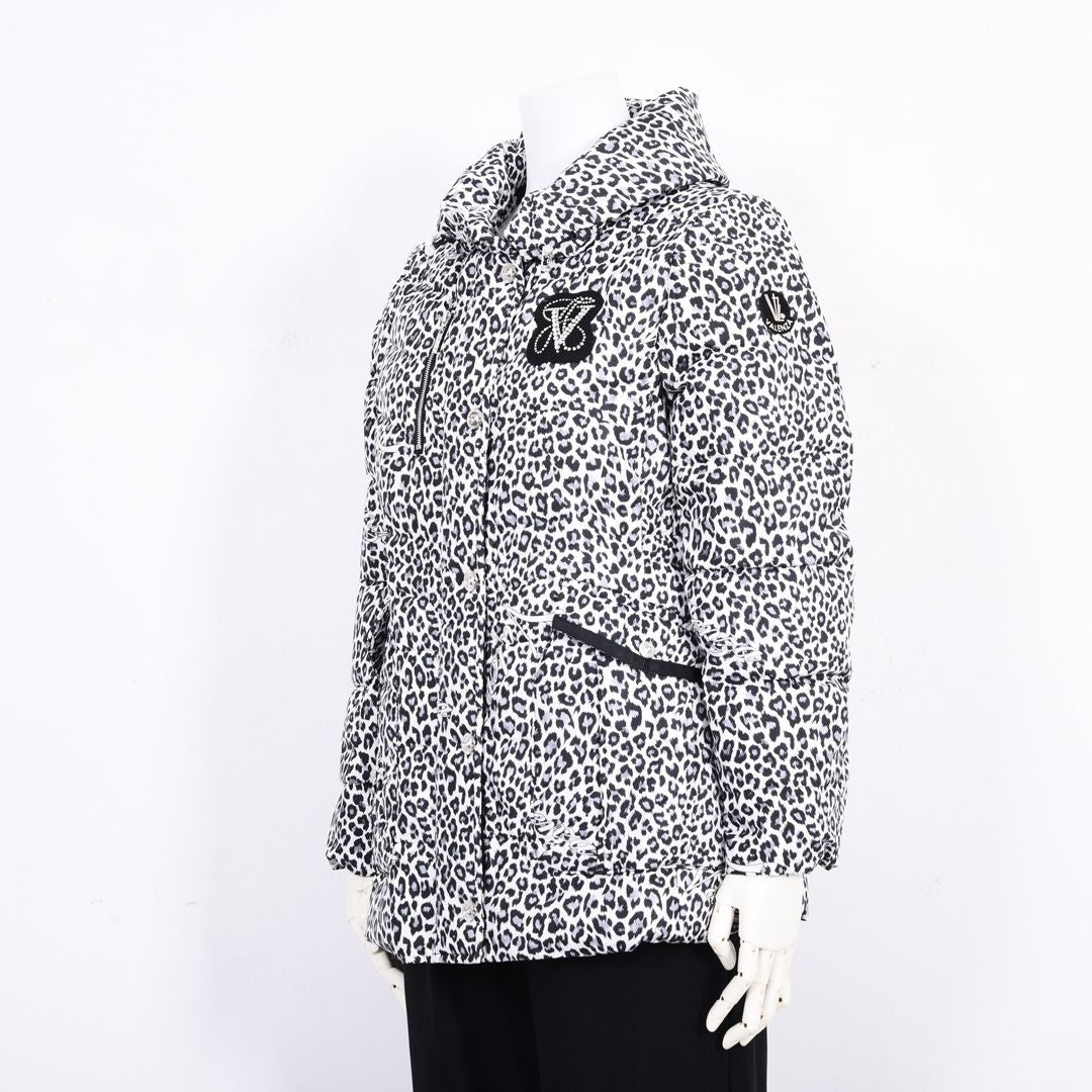 【Lサイズ】レオパード柄　ダウンジャケット　VALENZA　5557714