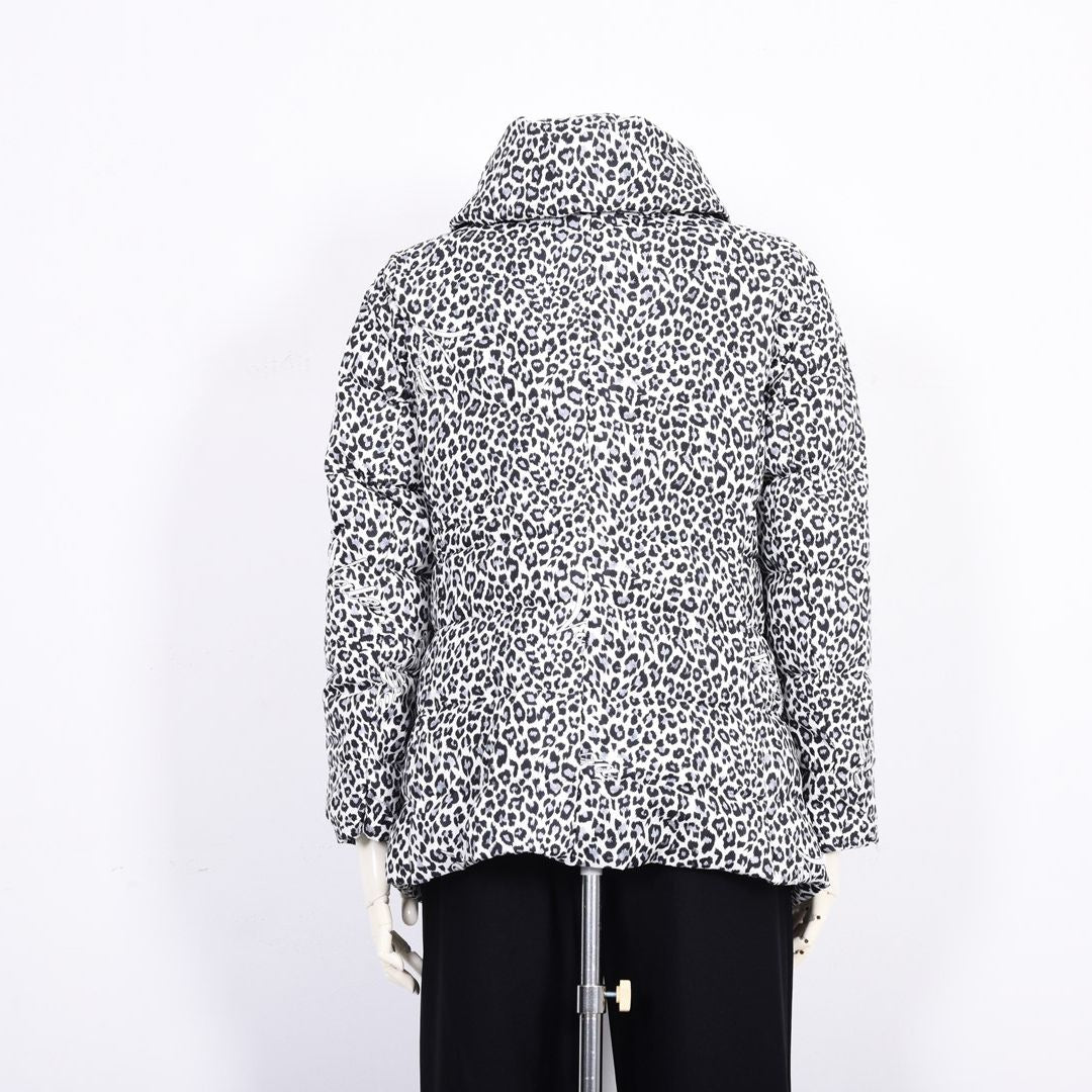 【Lサイズ】レオパード柄　ダウンジャケット　VALENZA　5557714