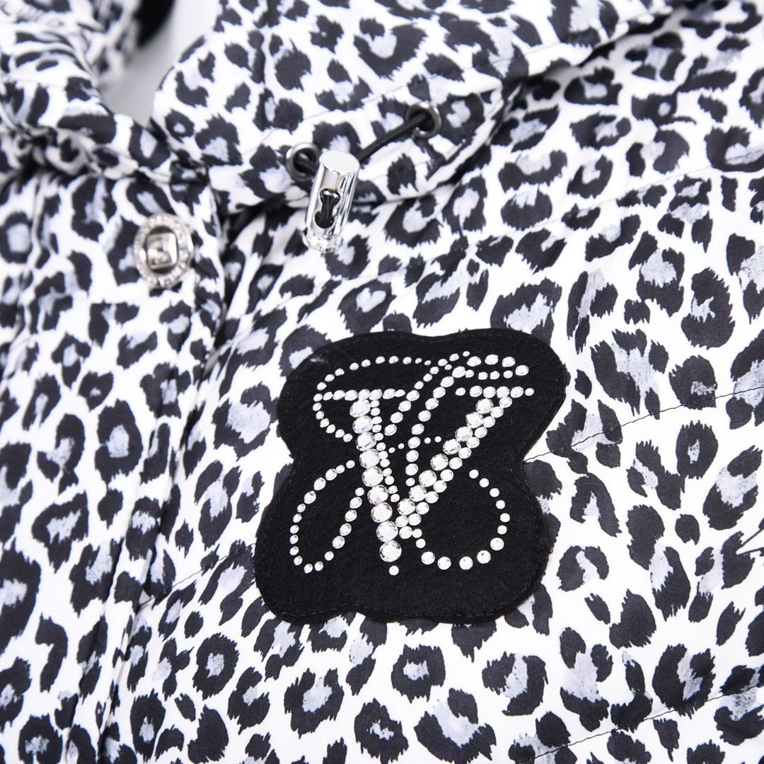 【Lサイズ】レオパード柄　ダウンジャケット　VALENZA　5557714