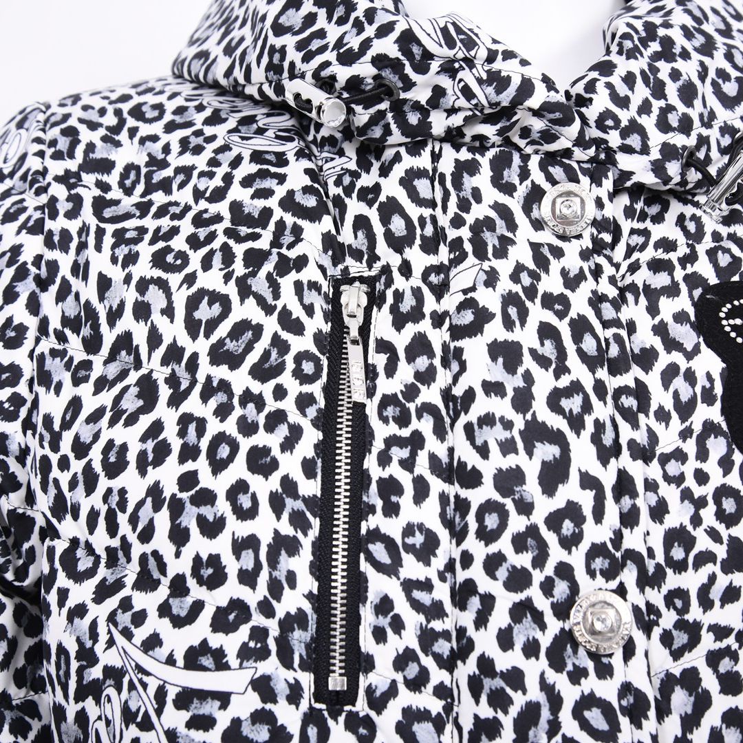 【Lサイズ】レオパード柄　ダウンジャケット　VALENZA　5557714