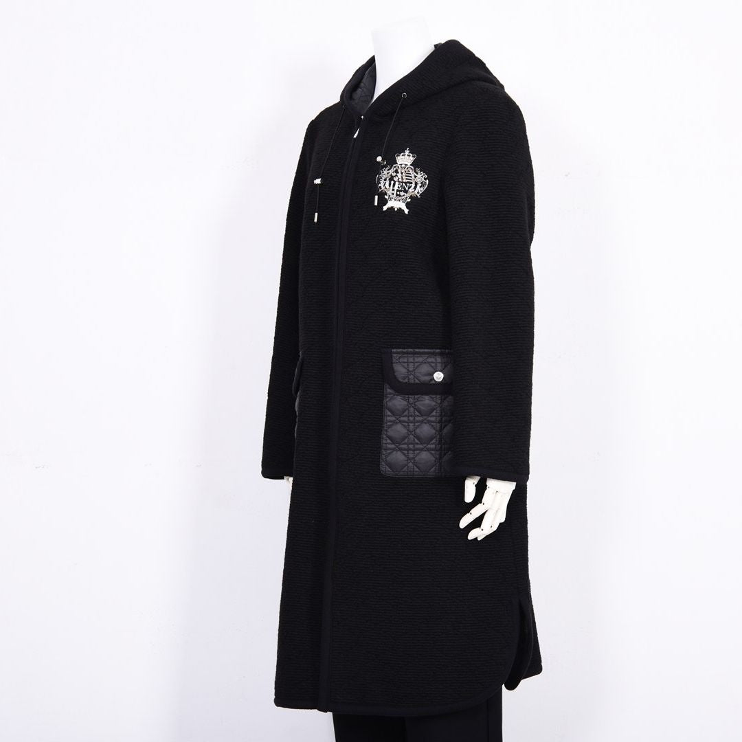 【Lサイズ】キルティングニット　ロング丈パーカー　VALENZA　5557702