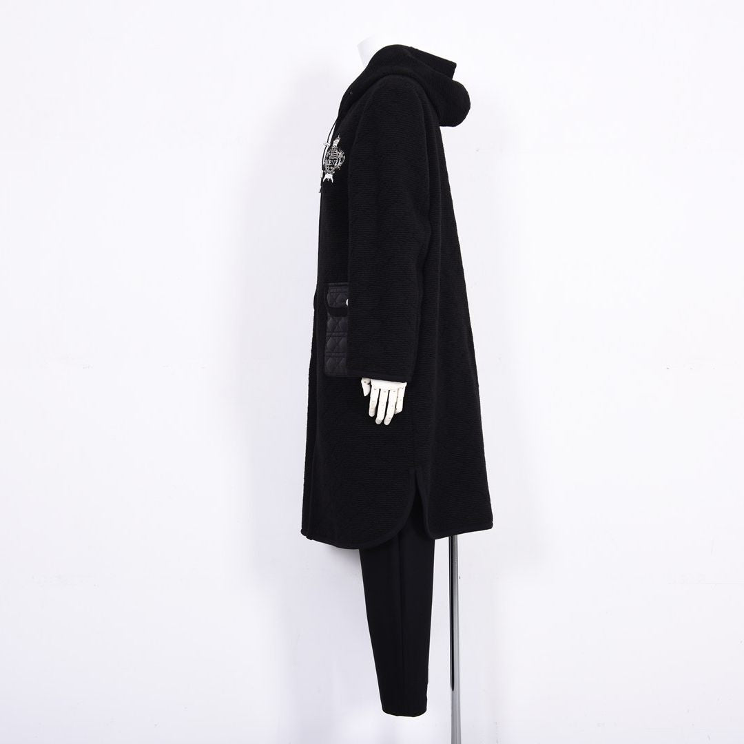 キルティングニット　ロング丈パーカー　VALENZA　5157702