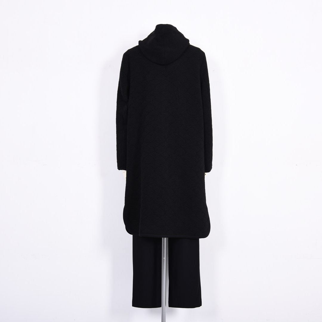 キルティングニット　ロング丈パーカー　VALENZA　5157702