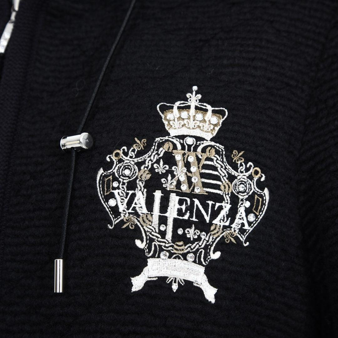 キルティングニット　ロング丈パーカー　VALENZA　5157702