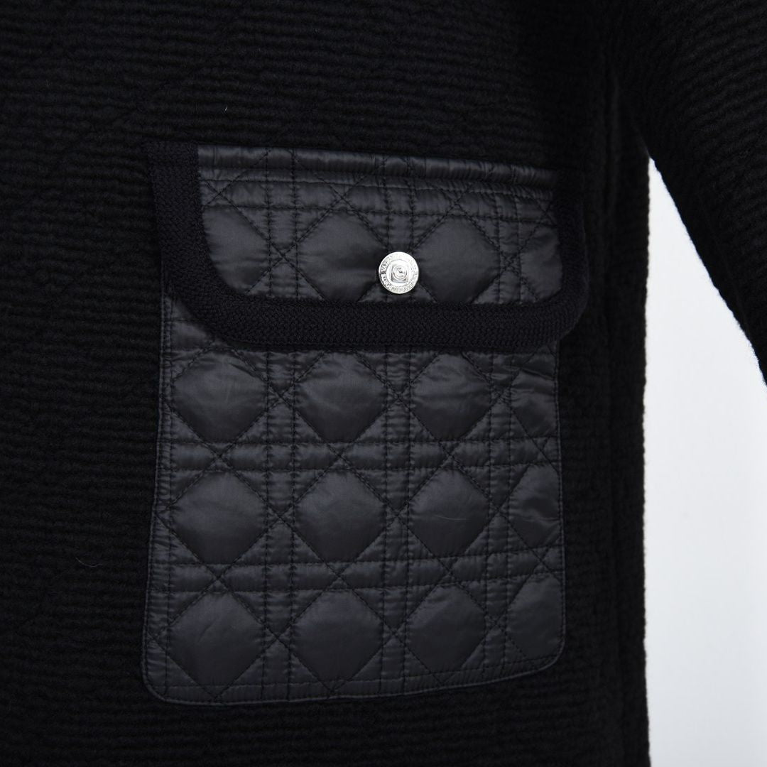 【Lサイズ】キルティングニット　ロング丈パーカー　VALENZA　5557702