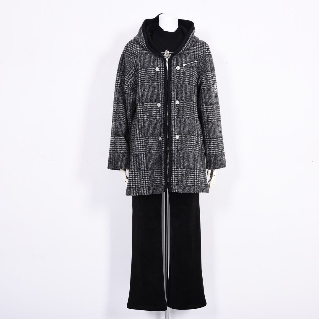 フード付き　ダッフル風デザインコート　VALENZA　5158510