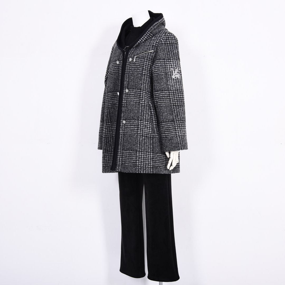 フード付き　ダッフル風デザインコート　VALENZA　5158510