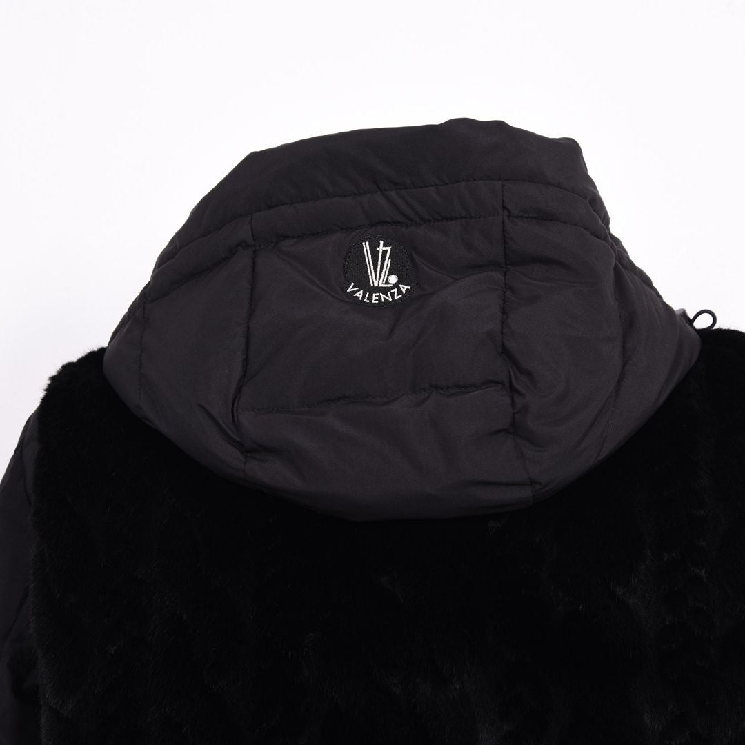 ボア×タフタ　異素材切替　中綿コート　VALENZA　5158706