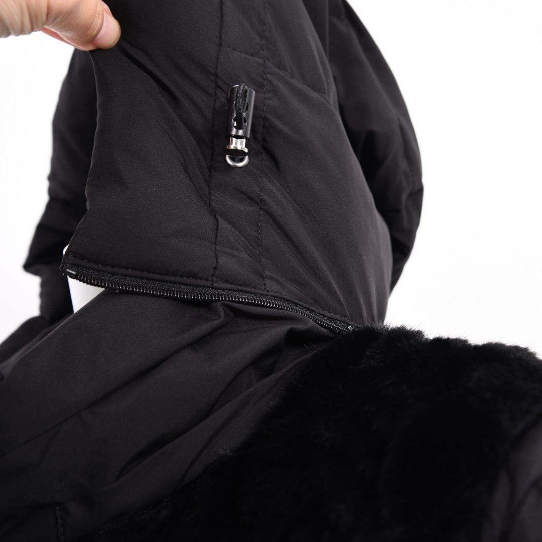 ボア×タフタ　異素材切替　中綿コート　VALENZA　5158706